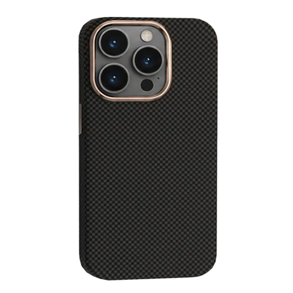 Чохол PC Carbon with MagSafe для iPhone 15 Pro Max — фото 2