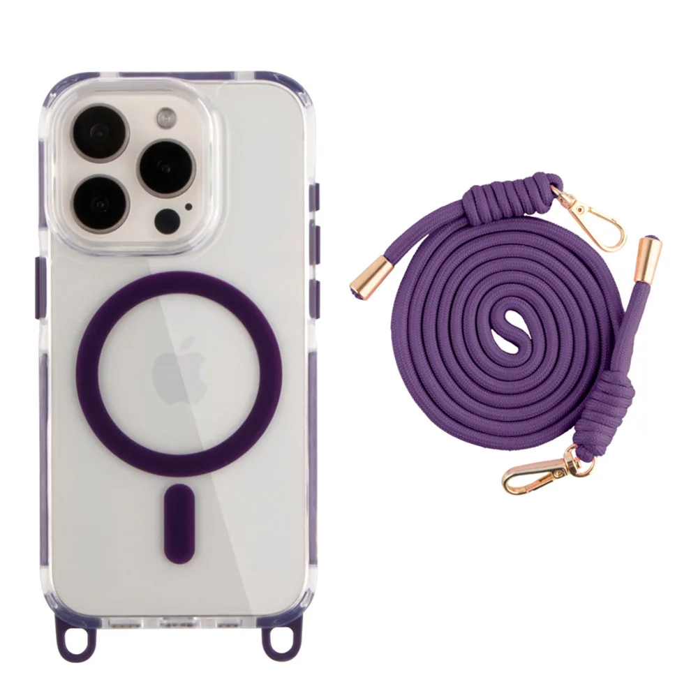 Чохол TPU+PC LanyardCase with MagSafe для iPhone 15 Pro Max — фото 3