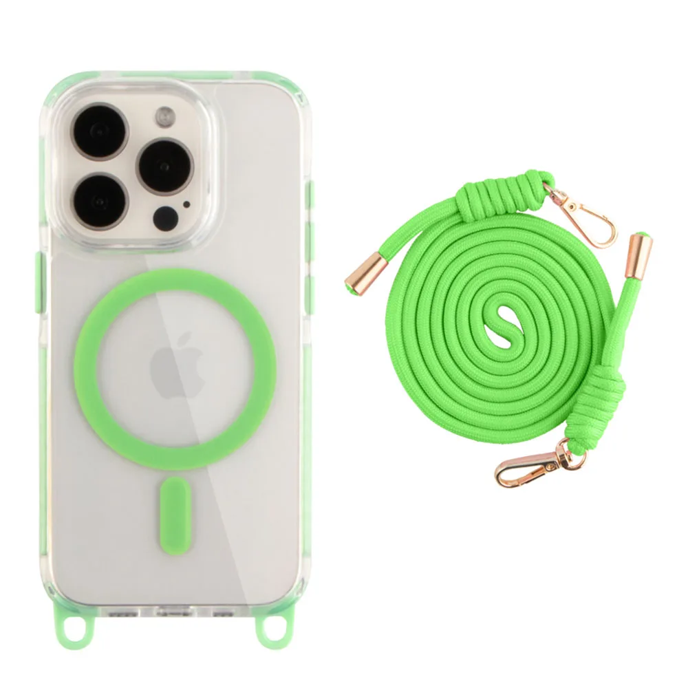 Чохол TPU+PC LanyardCase with MagSafe для iPhone 16 Pro Max — фото 1