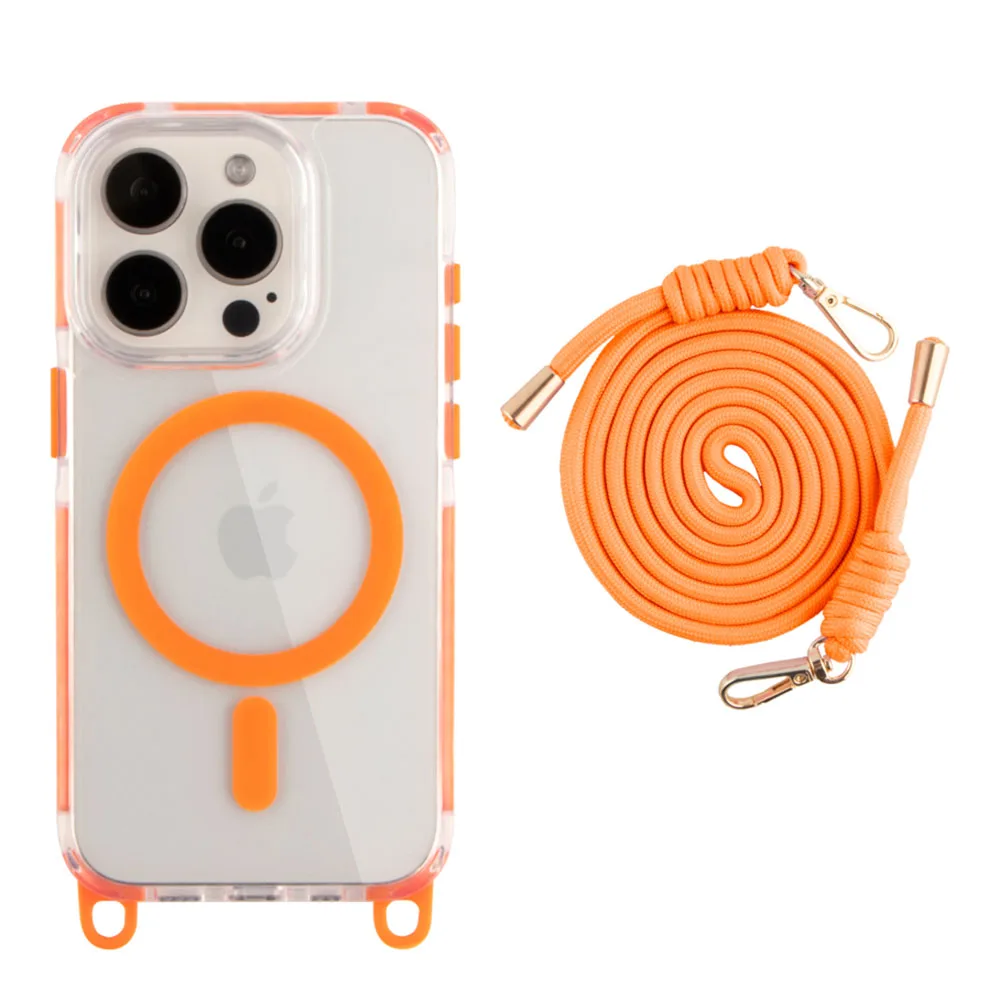 Чохол TPU+PC LanyardCase with MagSafe для iPhone 16 Pro — фото 8