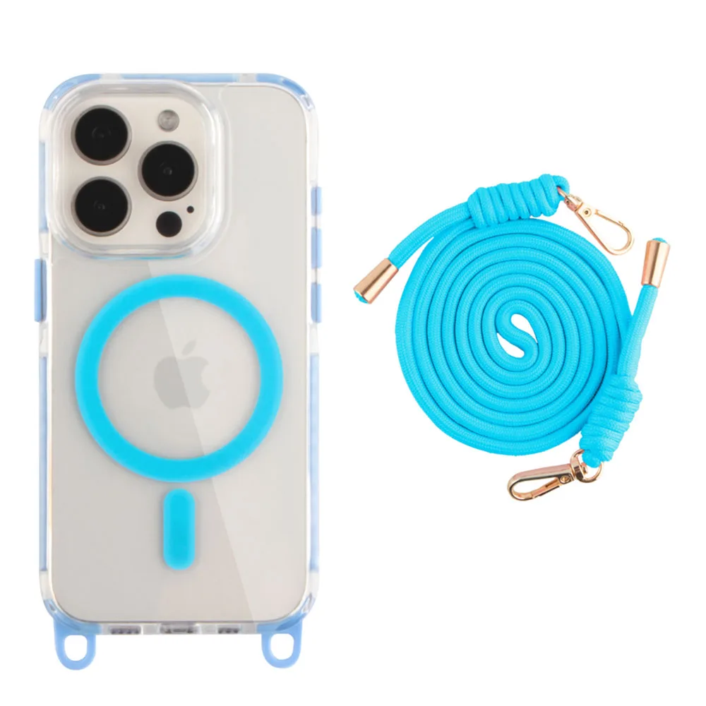 Чохол TPU+PC LanyardCase with MagSafe для iPhone 15 Pro Max — фото 7