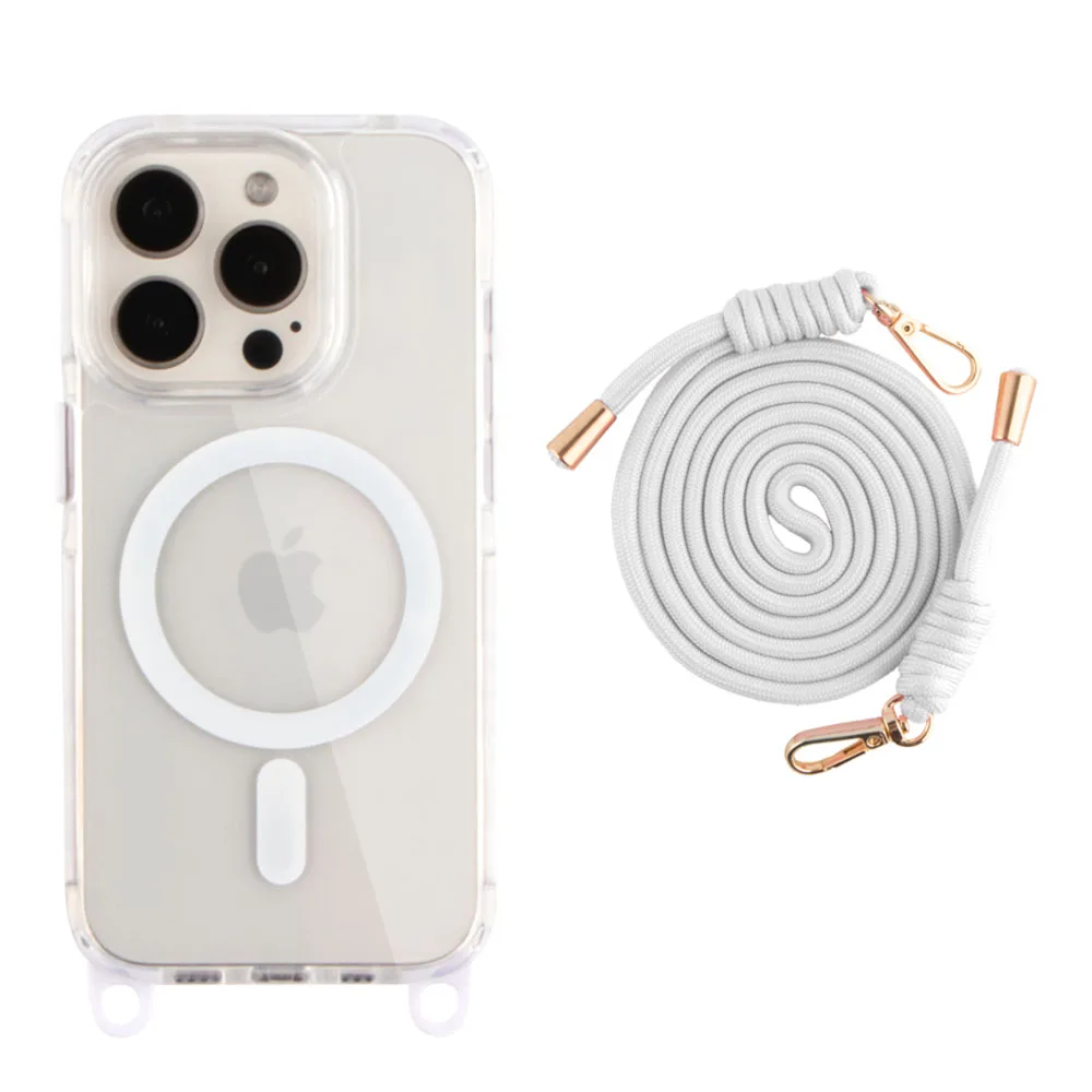Чохол TPU+PC LanyardCase with MagSafe для iPhone 14 Pro — фото 7