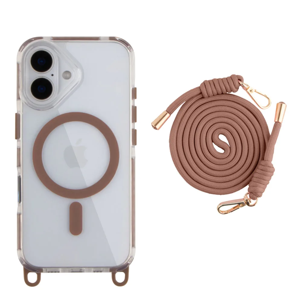 Чохол TPU+PC LanyardCase with MagSafe для iPhone 16 — фото 1