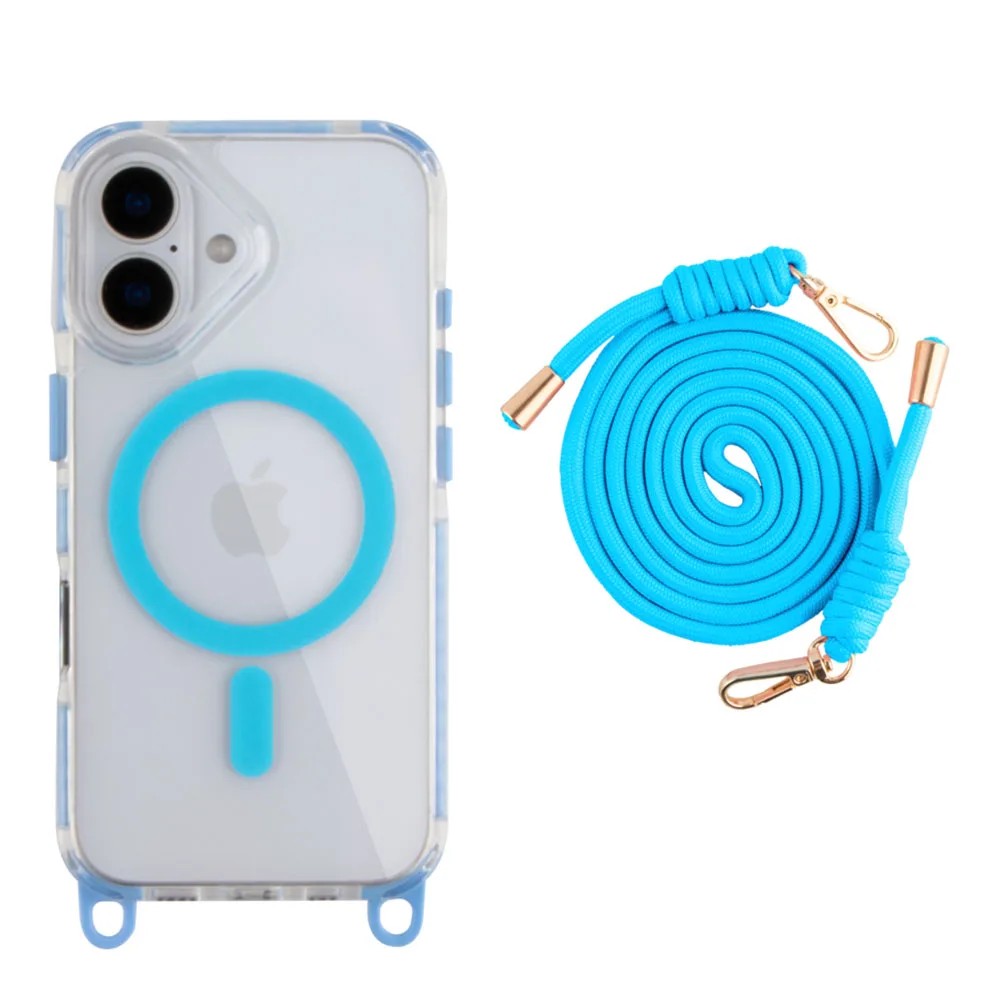 Чохол TPU+PC LanyardCase with MagSafe для iPhone 16 — фото 6