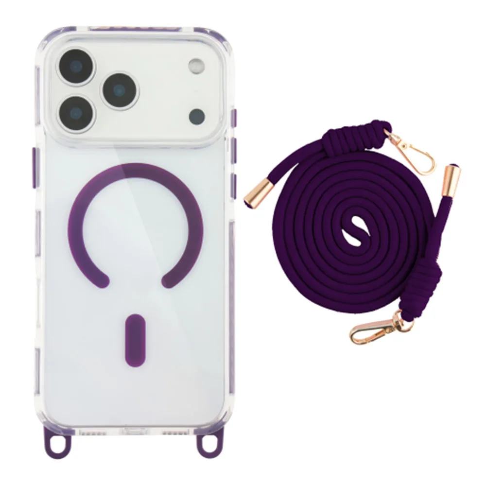 Чохол TPU+PC LanyardCase with MagSafe для iPhone 17 Pro Max — фото 1