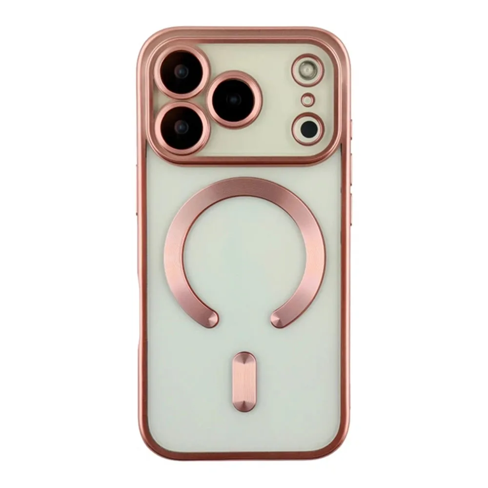 Чохол TPU Metallic Chrome Full Camera with Magsafe для iPhone 17 Pro — фото 4