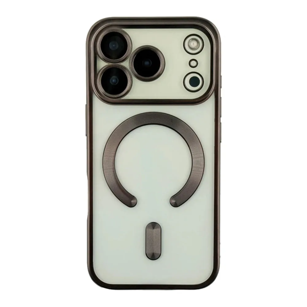 Чохол TPU Metallic Chrome Full Camera with Magsafe для iPhone 17 Pro — фото 1