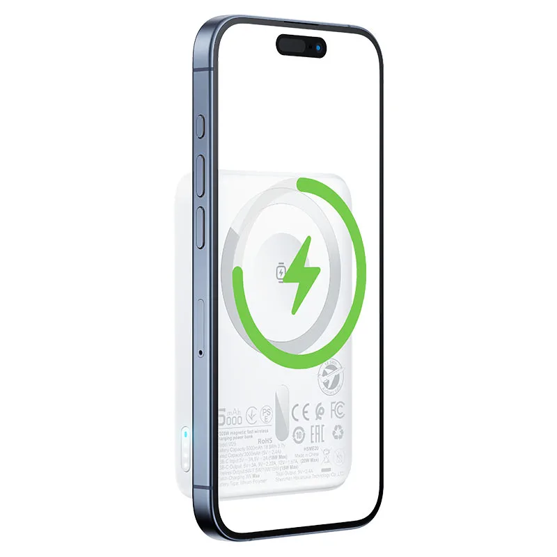 Power Bank Acefast M25 Magnetic fast wireless charging PD20W 5000mAh — фото 4