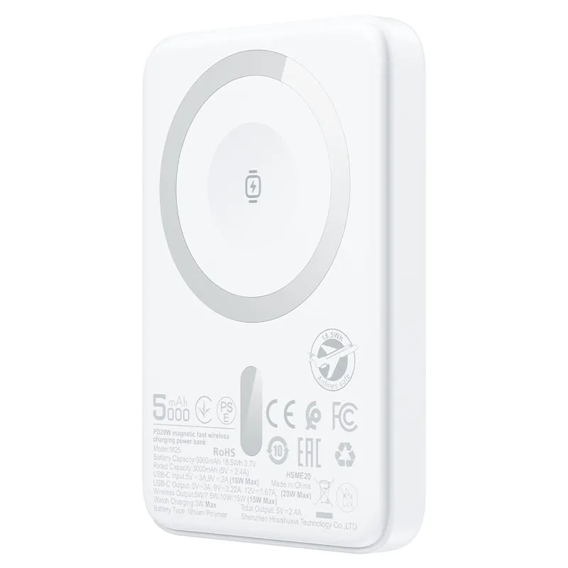 Power Bank Acefast M25 Magnetic fast wireless charging PD20W 5000mAh — фото 3