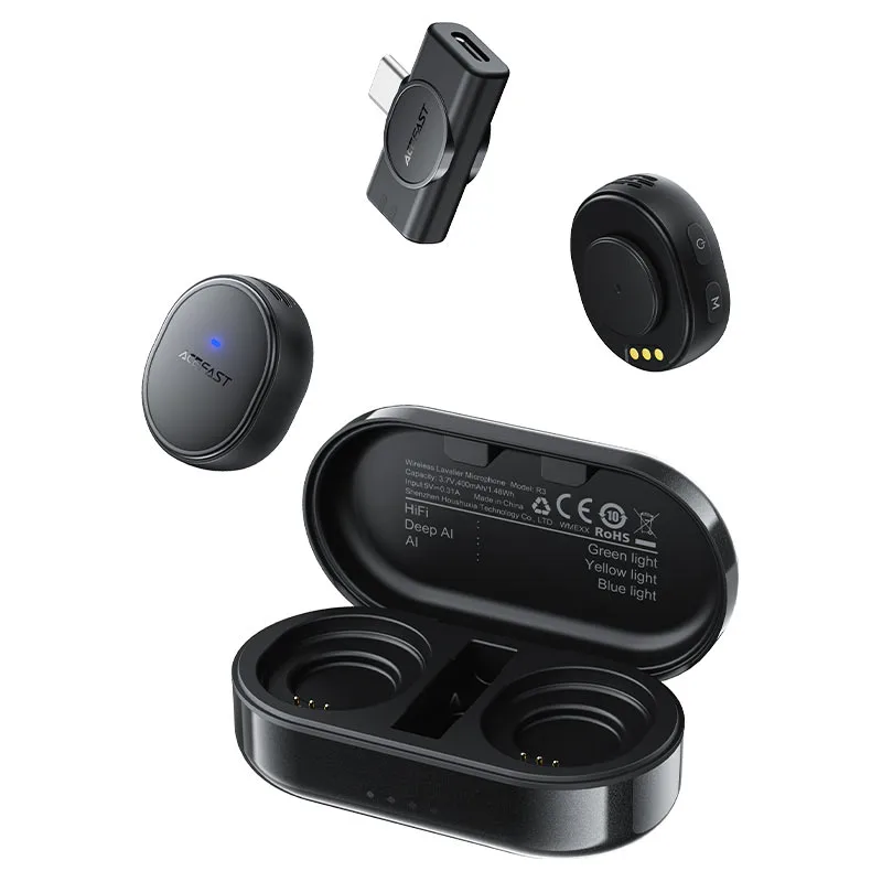 Мікрофон бездротовий Acefast R3 Wireless Lavalier — фото 2