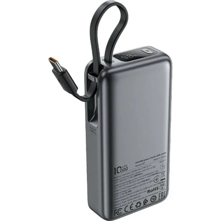 Power Bank Acefast M7 PD30W with cable 10000mAh — фото 1