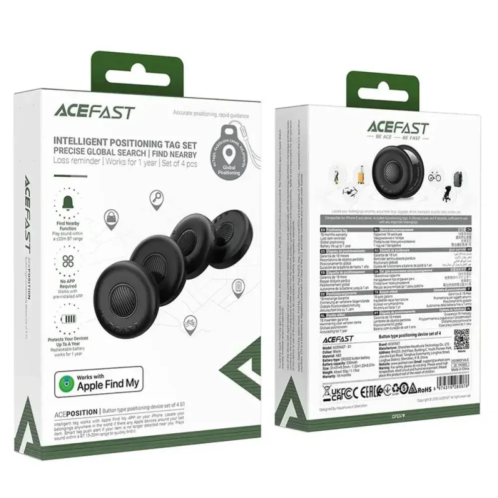 Брелок для пошуку Acefast S1 [комплект 4шт] — фото 2